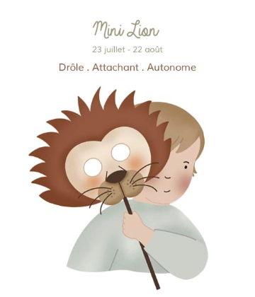 Mini Lion. 23 juillet - 22 août. Drôle, Attachant, Autonome